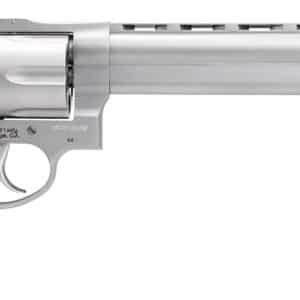 Taurus 2-440089 44 Large 44 Rem Mag 6 Shot 8.37" Matte Stainless Ported Barrel, Cylinder & Frame, Black Finger Grooved Rubber Grip, Transfer Bar Safety, Exposed Hammer
