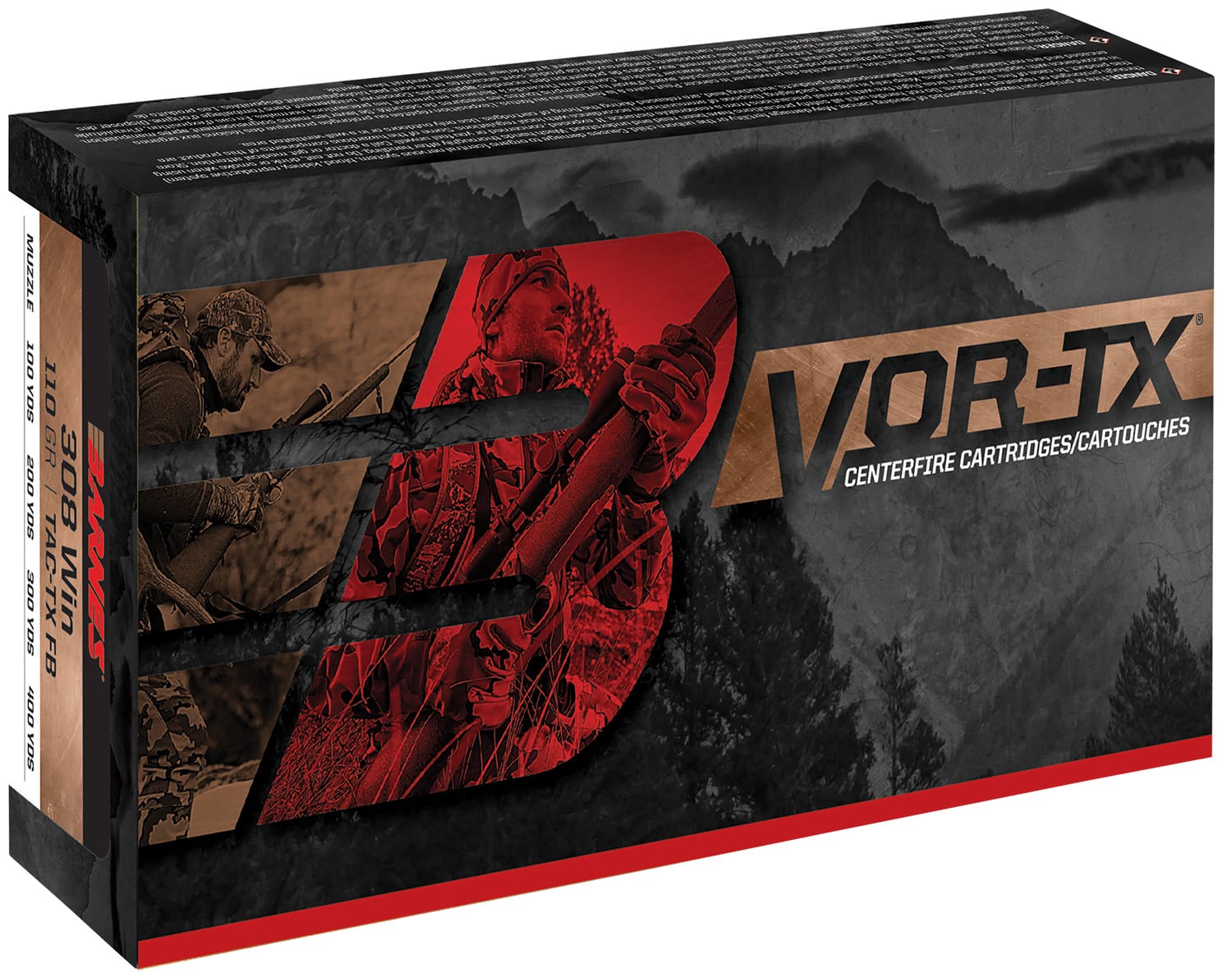 Barnes Bullets 31190 VOR-TX Rifle 5.56x45mmNATO 62gr TSX Boat Tail 20 Per Box/10 Case