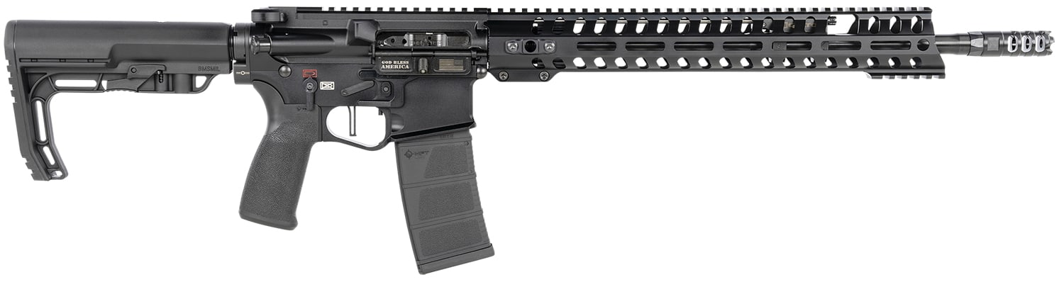 Patriot Ordnance Factory 00856 Renegade + 5.56x45mm NATO 16.50" 30+1 Black Hard Coat Anodized Black Nitride 6 Position MFT Stock Black Polymer Grip