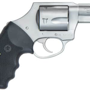 Charter Arms 73521 Mag Pug 357 Mag, 5 Shot 2.20" Matte Stainless Steel Barrel, Cylinder & Frame w/Black Finger Grooved Rubber Grip
