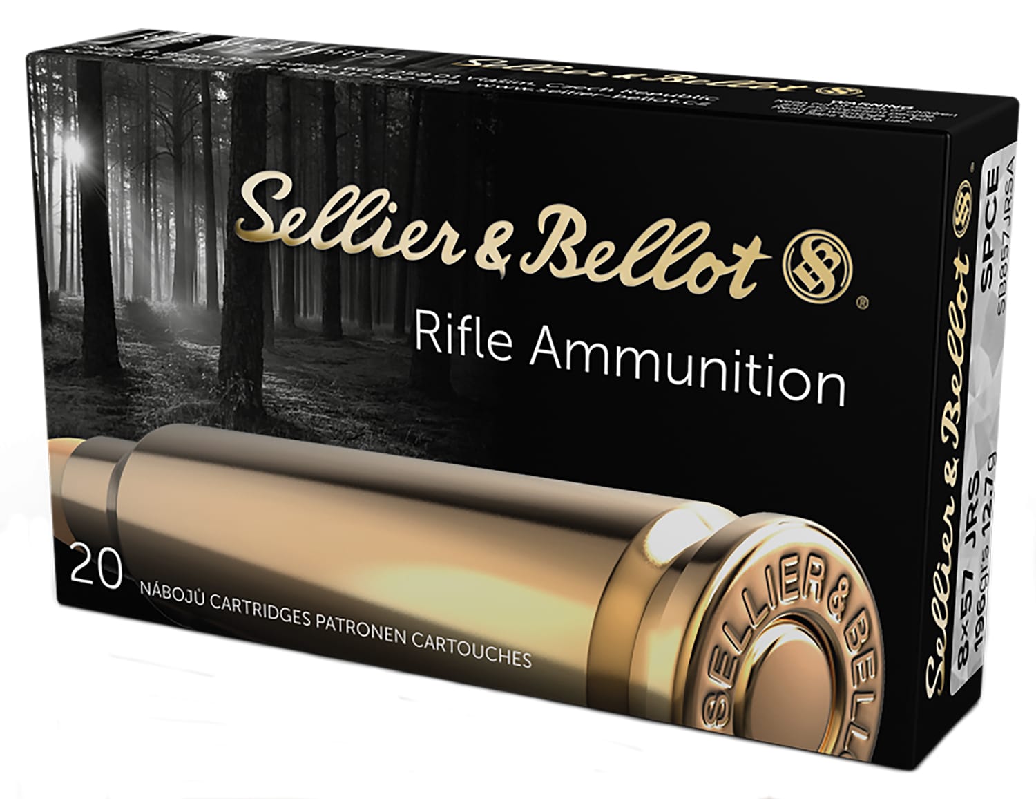 Sellier & Bellot SB857JRSA Rifle 8x57JRS 196gr Soft Point Cut Through Edge 20 Per Box/20 Case