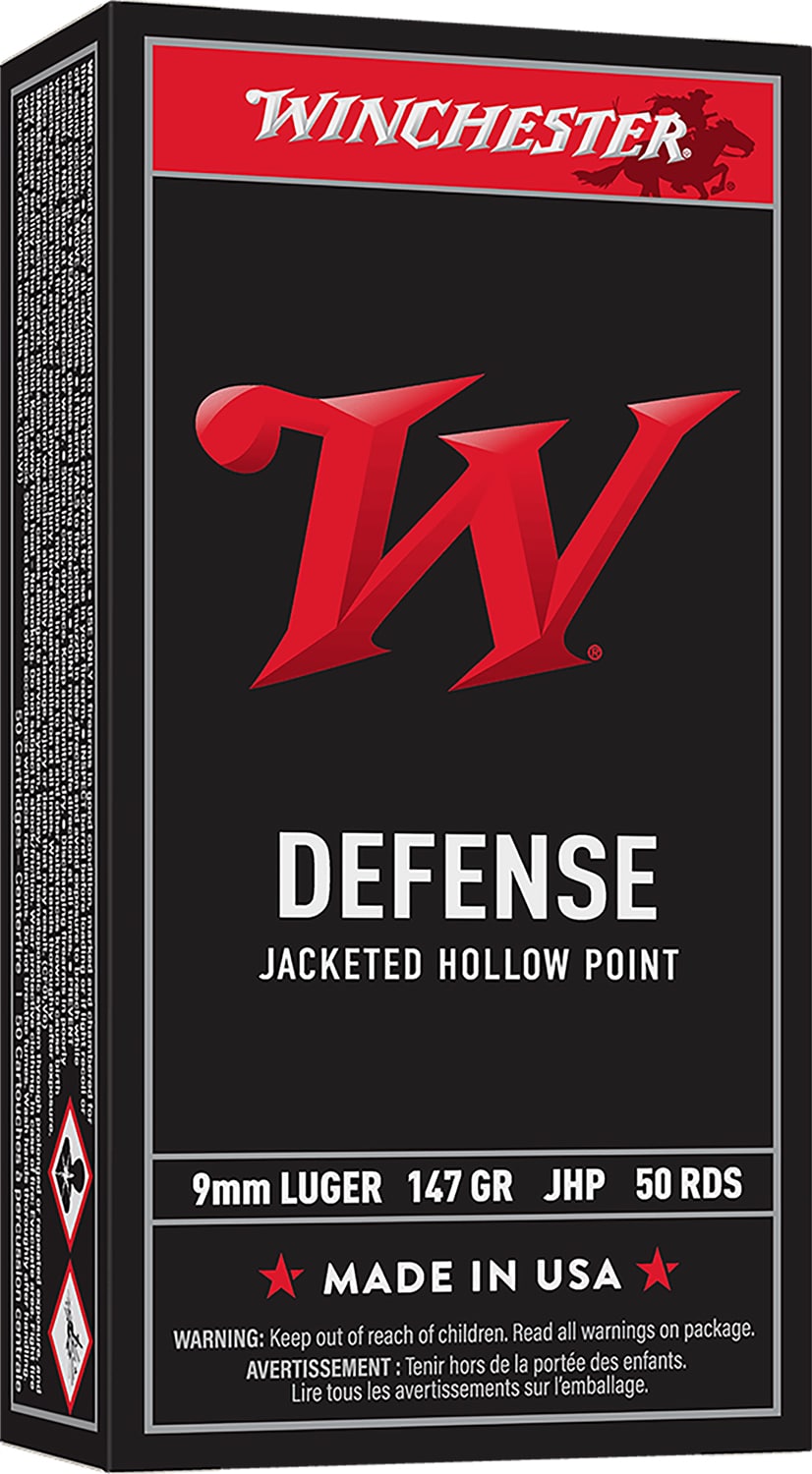 Winchester Ammo USA9JHP2 USA 9mmLuger 147gr Jacketed Hollow Point 50 Per Box/10 Case