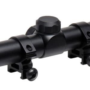 TruGlo TG-853932B Trushot Black Anodized 3-9x32mm 1" Tube Duplex Reticle w/Rings 3/8" Dovetail