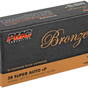 PMC 38SA Bronze 38Super+P 130gr Full Metal Jacket 50 Per Box/20 Case