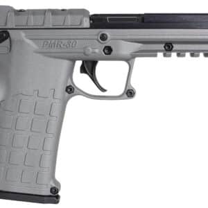 Kel-Tec PMR30TACGY PMR30 22 WMR 30+1 4.30" Fluted Steel Barrel, Black/Gray Serrated Slide, Gray Polymer Frame w/Picatinny Accessory Rail, Gray Textured Polymer Grip
