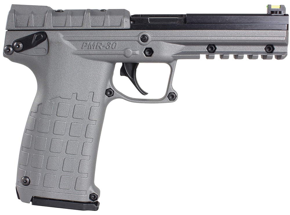 Kel-Tec PMR30TACGY PMR30 22 WMR 30+1 4.30" Fluted Steel Barrel, Black/Gray Serrated Slide, Gray Polymer Frame w/Picatinny Accessory Rail, Gray Textured Polymer Grip