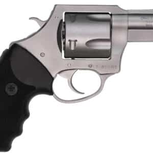 Charter Arms 74520 Pitbull 45 ACP 5rd, 2.50" Matte Stainless Steel Barrel, Cylinder & Frame, Standard Hammer, Finger Grooved Black Rubber Grip