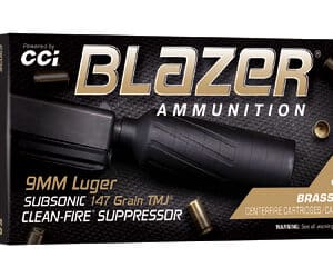 CCI BLAZER BRASS 9MM SUPRS 147GR TMJ