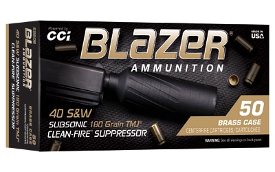 CCI BLAZER BRASS 40S&W SUP 180GR TMJ