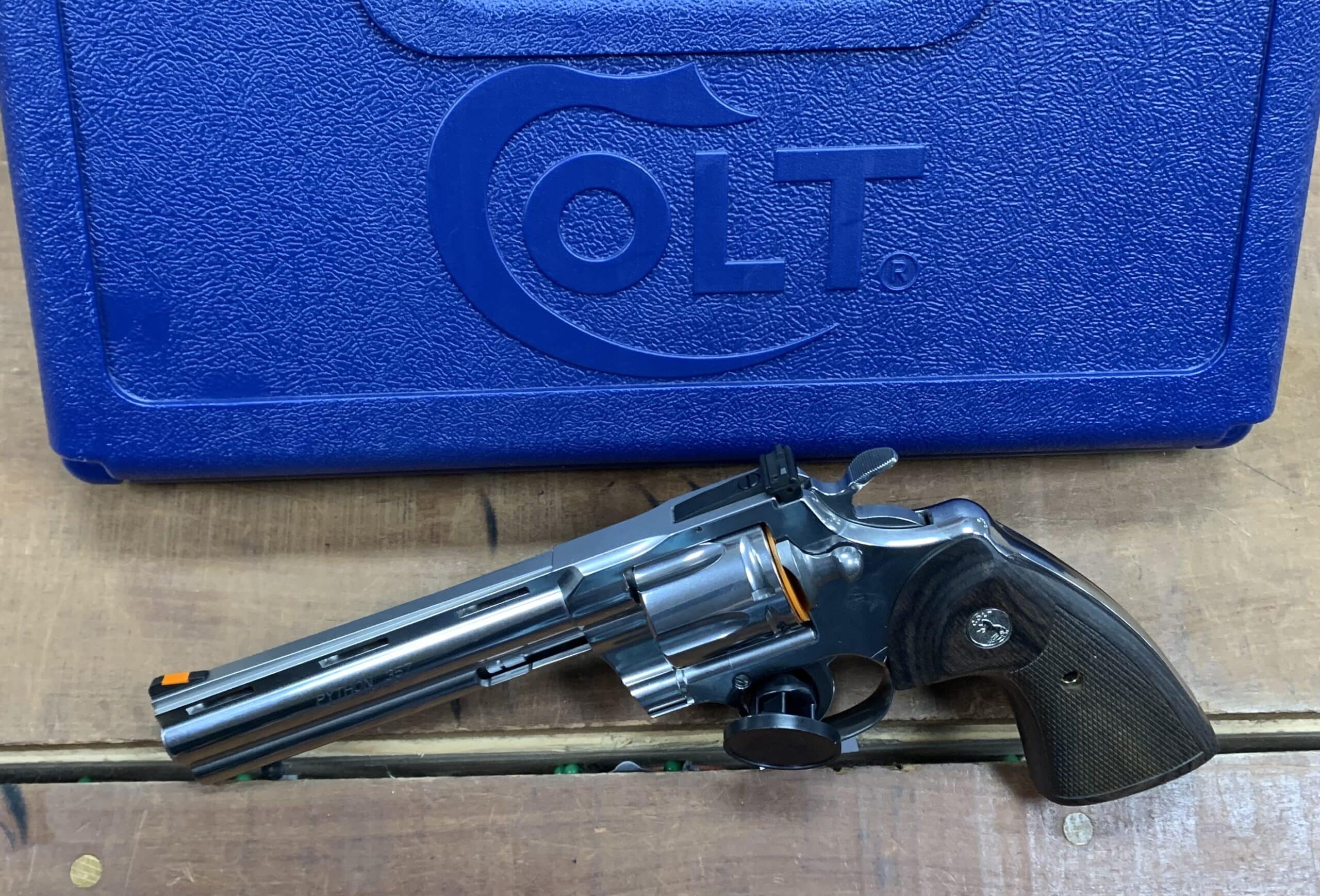 LIKE NEW IN THE BOX COLT PYTHON 6" REVOLVER 357 MAGNUM