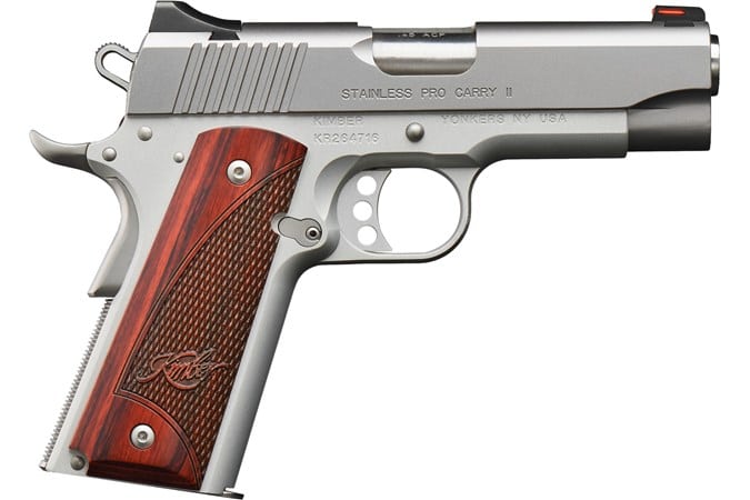 Stainless Pro Carry II .45 ACP 4" Stainless 7-r
