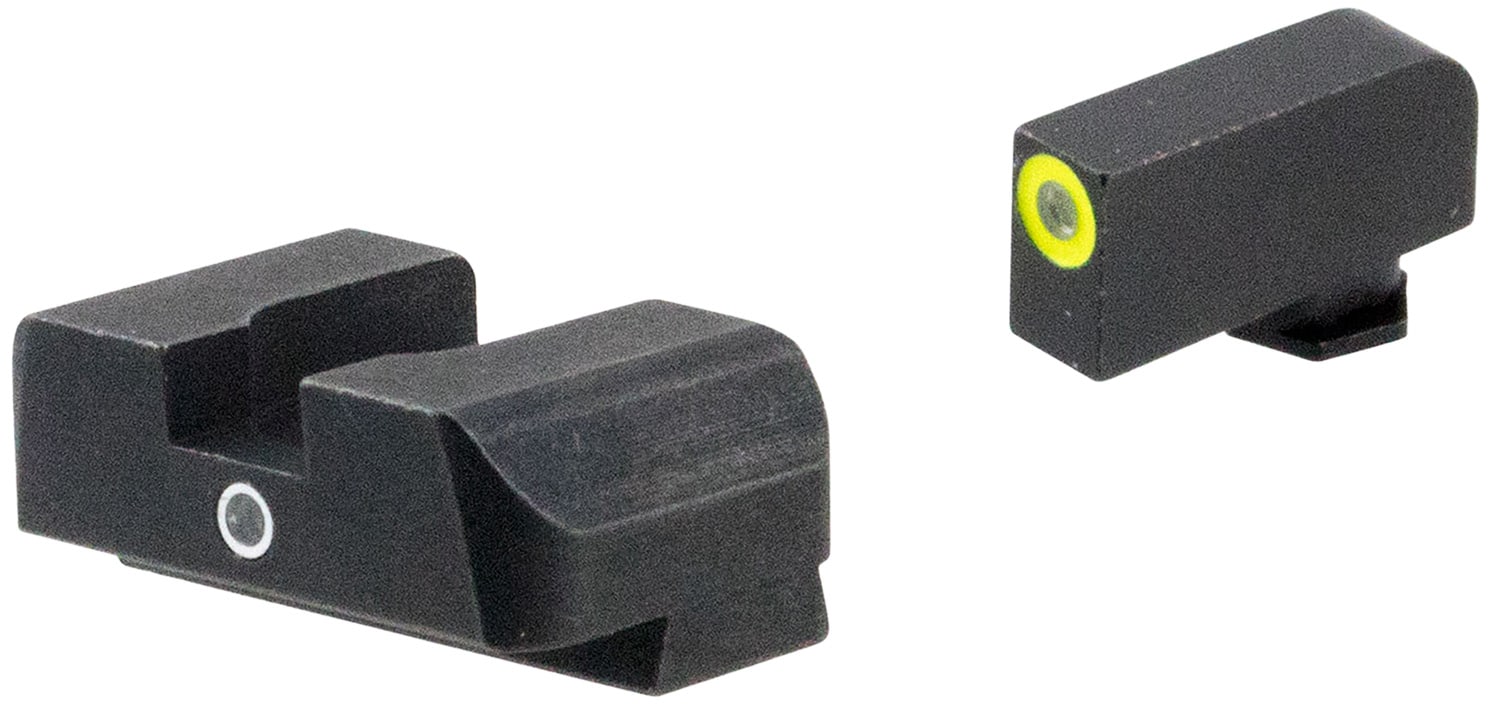AmeriGlo GL5301 i-Dot Sight Set for Glock Green Tritium LumiGreen Outline Front Sight-Green Tritium Rear Sight