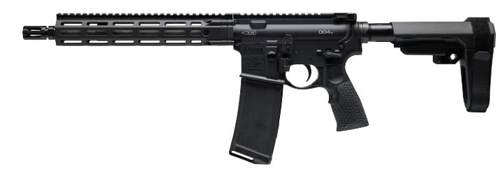 DD4 P Pistol 5.56 11.5" TB MLOK SBA3 Blk 30-rd