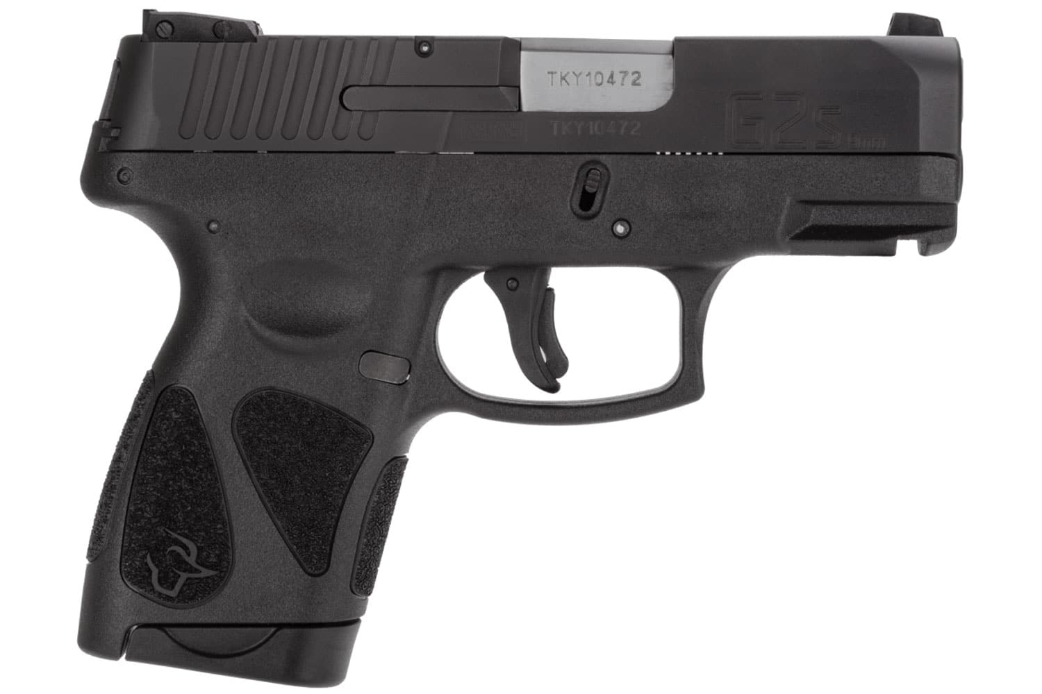 Taurus 1G2S931 G2S Compact Frame 9mm Luger 7+1 3.26" Matte Stainless Steel Barrel, Matte Black Serrated Alloy Steel Slide, Black Polymer Frame w/Picatinny Rail & Polymer Grip, Right Hand