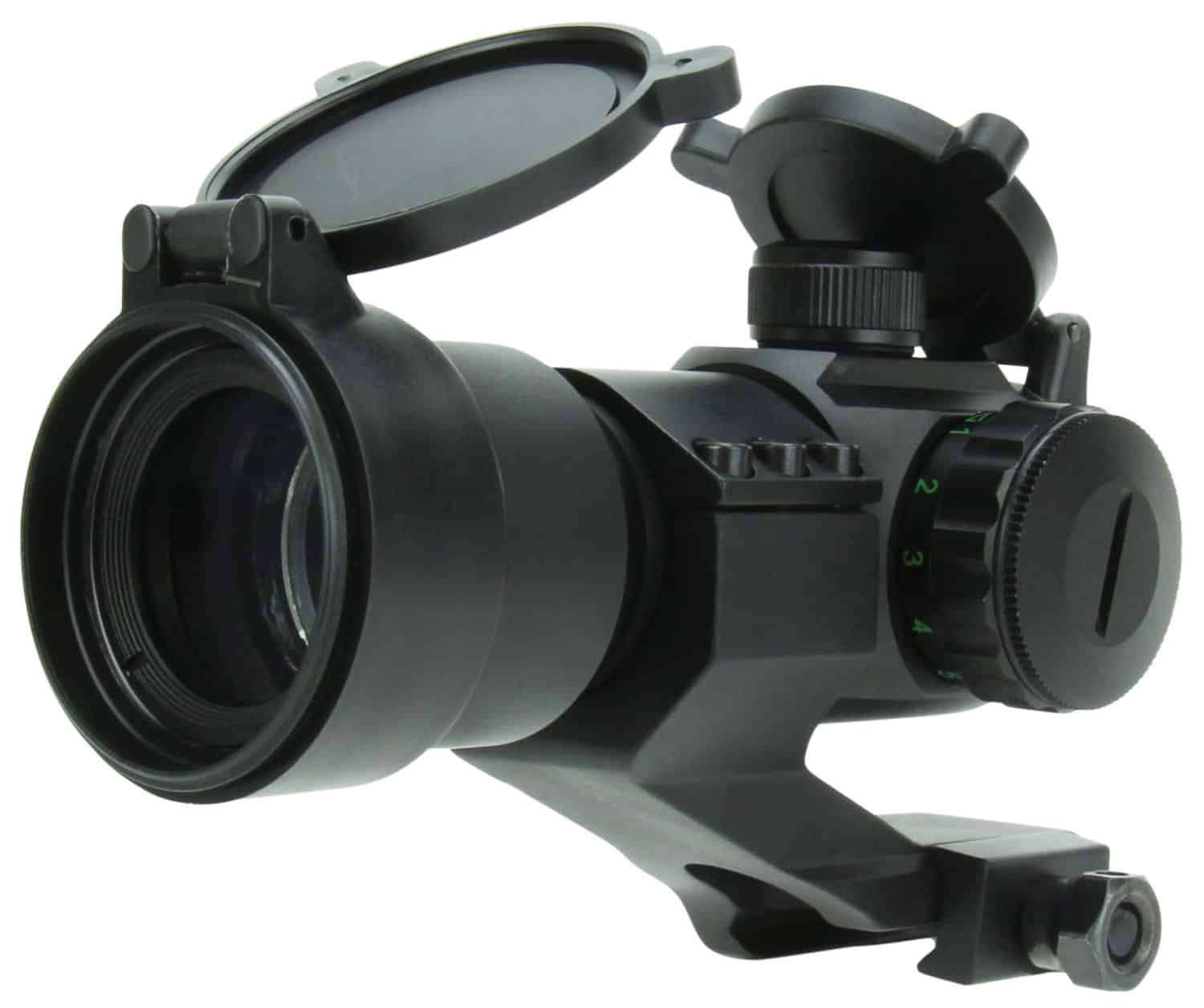TacFire RD004 1x30 Dual Illuminated Red/Green Dot Sight Black Anodized 1 x 30 mm 2 MOA Dot