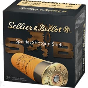 Sellier & Bellot SB12RBB Shotgun 12Gauge 2.75" Rubber 25 Per Box/10 Case