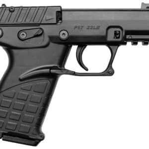 Kel-Tec P17BBLK P17 Compact Frame 22 LR 16+1 3.80" Black Steel Threaded Barrel, Black Serrated Slide, Black Polymer Frame w/Picatinny Rail, Textured Grip, Ambidextrous