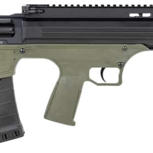ATI ATIG12BDG Bulldog 12 Gauge Semi-Auto 3" 5+1 18.50" Black Steel Barrel, Black Aluminum Receiver, Picatinny Rail, Green Fixed Bullpup Stoc & Grip