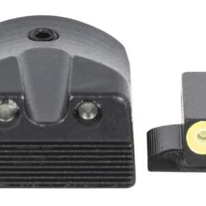 Meprolight USA 412183121 Hyper-Bright Green Tritium Yellow Outline Front Sight-Green Tritium Black Outline Rear Sight Kimber 1911 Slant