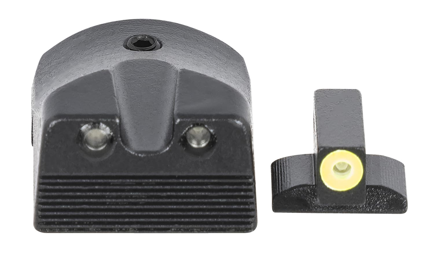 Meprolight USA 412183121 Hyper-Bright Green Tritium Yellow Outline Front Sight-Green Tritium Black Outline Rear Sight Kimber 1911 Slant