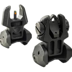 Meprolight USA 403220 FRBS Sight Set Black AR-15 Flip Up Orange Tritium Front/Green Tritium Rear