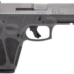 Taurus 1G3B949G G3 Full Size Frame 9mm Luger 15+1/17+1 4" Matte Stainless Steel Barrel, Matte Serrated Stainless Steel Slide, Gray Polymer Frame w/Picatinny Rail, Polymer Grip, Right Hand