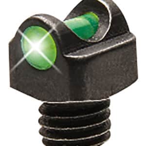 TruGlo TGTG954BG StarBrite Deluxe Bead Black | Green Fiber Optic Front Sight 3-56" Threads
