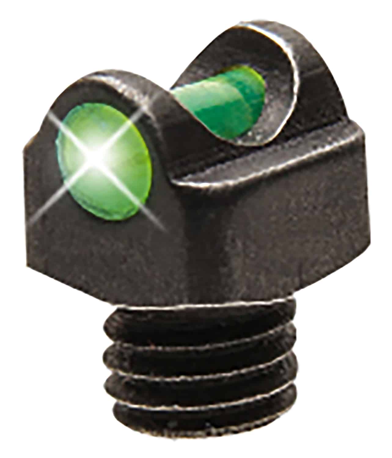 TruGlo TGTG954BG StarBrite Deluxe Bead Black | Green Fiber Optic Front Sight 3-56" Threads