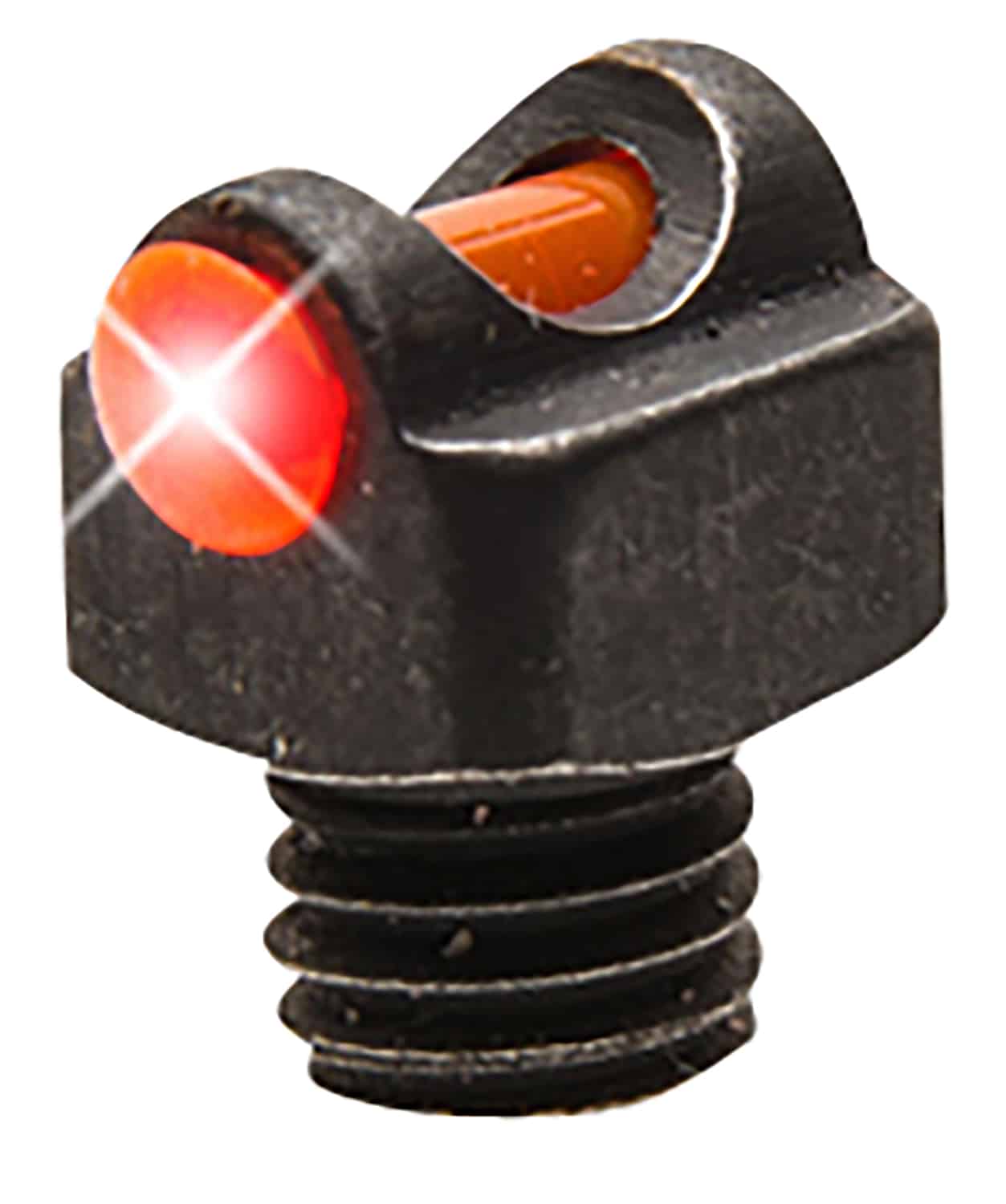 TruGlo TGTG954BR StarBrite Deluxe Bead Black | Red Fiber Optic Front Sight 3-56" Threads