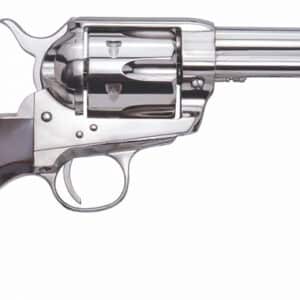 Cimarron PPP45N Pistolero 45 Colt (LC) 6 Shot, 4.75" Nickel-Plated Steel Barrel, Cylinder & Frame, Wide Front Sight, Smooth Walnut Grip