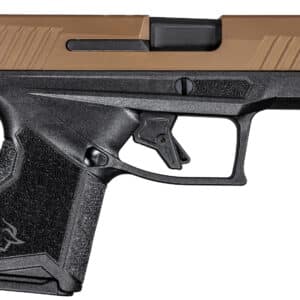 Taurus 1GX4M93E GX4 Micro-Compact 9mm Luger Caliber with 3.06" Barrel, 11+1 Capacity, Black Finish Frame, Serrated Coyote Cerakote Steel Slide & Interchangeable Backstrap Grip Includes 2 Mags