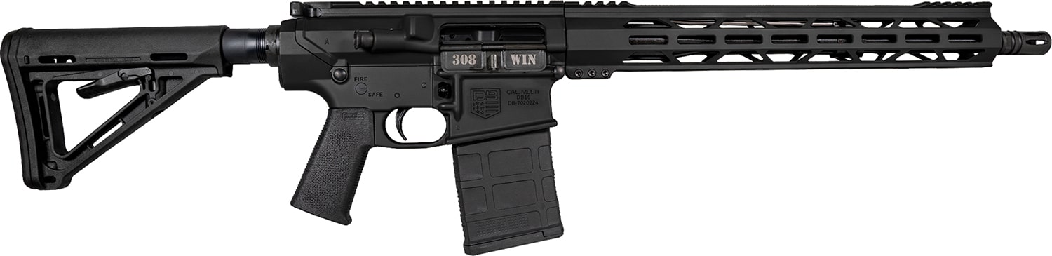 Diamondback DB1018C001 DB10 308 Win 20+1 16" Nitride Treated Threaded Steel Barrel w/A2 .30 Cal Flash Hider, A3 Flattop Upper, 15" M-LOK Handguard, Magpul MOE Carbine Stock, Magpul MOE K Grip