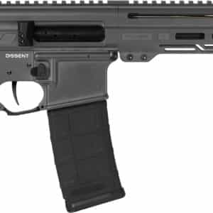 CMMG 30A0E33TNG Dissent MK4 300 Blackout 30+1 6.50", Tungsten Gray Cerakote Rec, OEM Grip, Picatinny Buffer Adapter, Zeroed Drop-In Single Stage Trigger