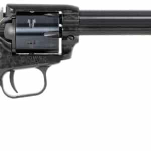 Heritage Mfg RR22MB6PG Rough Rider 22 LR/22 WMR 6 Shot, 6.50" Black Steel Barrel, Black Cerakote Zinc Alloy Frame, Black Cerakote Cylinder, Black Polymer Grip, Hammer/Thumb Safety, Exposed Hammer