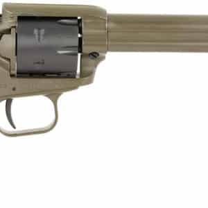 Heritage Mfg RR22T6 Rough Rider 22 LR 6 Shot 5.50" OD Green Cerakote Barrel, OD Green Cerakote w/Black Accents Frame, Black Cerakote Cylinder, Black Star Polymer Grips