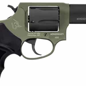 Taurus 260531F Defender 605 SA/DA 357 Mag/38 Special +P 5rd 3", Black Barrel/Cylinder, Sniper Green Frame, Black Hogue Rubber Grip, Fixed Front Sight