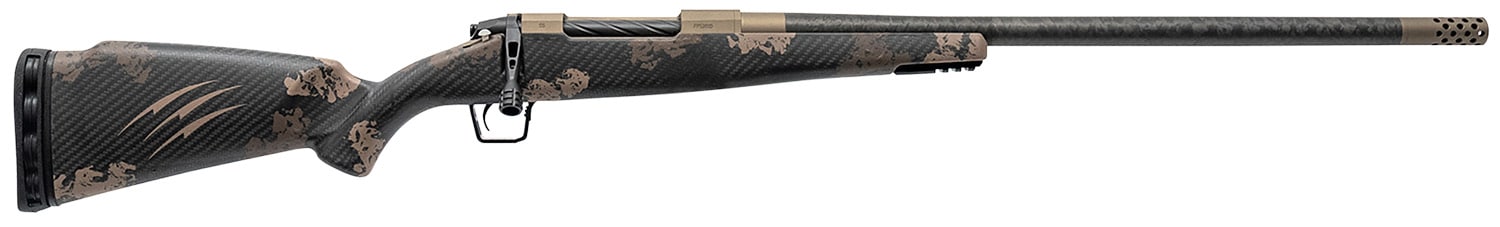 Fierce Firearms ROG7PRC24BRS Carbon Rogue Full Size 7mm PRC 3+1 24" Hand Lapped/Match Grade Threaded Barrel, Smoked Bronze Cerakote Steel Receiver, Sonora Ambush Camo Fierce Rogue Carbon Fiber Stock