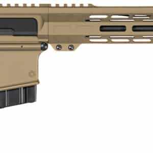 CMMG 28A670CCT Resolute MK4 22 ARC Black Nitride Threaded Barrel, Coyote Tan Cerakote Picatinny Rail Aluminum Receiver, M-LOK Handguard, Black Synthetic CMMG 6 Position RipStock, Black Polymer Grip