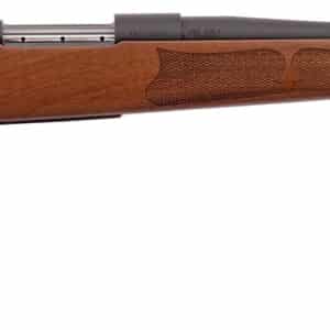 Weatherby VWR222RR0T Vanguard Camilla Compact 22-250 Rem 5+1 20" Matte Blued, Matte Blued Drilled & Tapped Steel Receiver, Grade A Turkish Walnut Monte Carlo Wood Stock