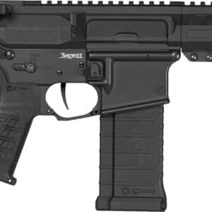 CMMG 54AE10FAB Banshee MK4 5.7x28mm 32+1, Black Nitride Medium Taper Threaded Barrel, EML 11" M-LOK Handguards, Black Armor Cerakote Aluminum Picatinny Rail Receiver, CMMG Zeroed Grips