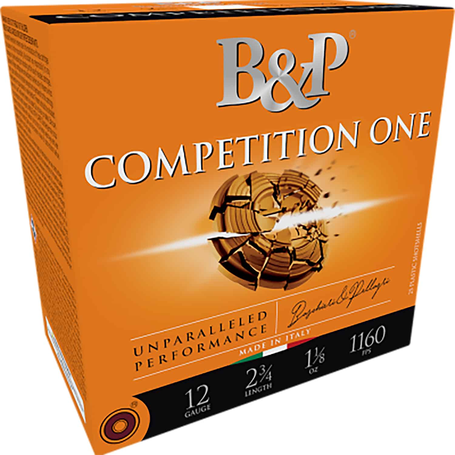 B&p Ammunition 12B1CP75 Competition One 12Gauge 2.75" 1oz 7.5Shot 25 Per Box/10 Case