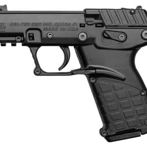 Kel-Tec P17BBLK10 P17 Compact Frame 22 LR 10+1 3.80" Black Threaded Barrel, Black Serrated Slide, Black Polymer Frame w/Picatinny Rail, Textured Grip, Ambidextrous