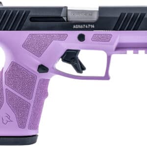 Taurus 1-GX2931LP-10 GX2 9mm Luger 10+1 3.37" Matte Stainless Steel Barrel, Matte Black Serrated Stainless Steel Slide, Light Purple Polymer Frame w/Picatinny Rail, Polymer Grip