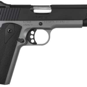 Kimber Mfg, Inc 3700693 Custom LW Shadow Ghost 45 ACP 8+1 5" Stainless Match Grade Barrel, KimPro Black Serrated Stainless Steel Slide, KimPro Gray Aluminum Frame w/Beavertail, Black Hogue Rubber Grip