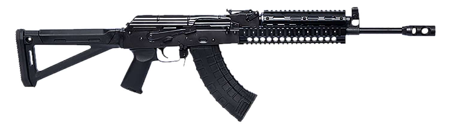 Riley Defense Inc RAK103MP RAK Tactical 7.62x39mm 30+1 16.25" Black Nitride Threaded Barrel, Black Oxide Mil-Spec Receiver, Magpul AK Black Polymer Stock, Black Polymer Grip