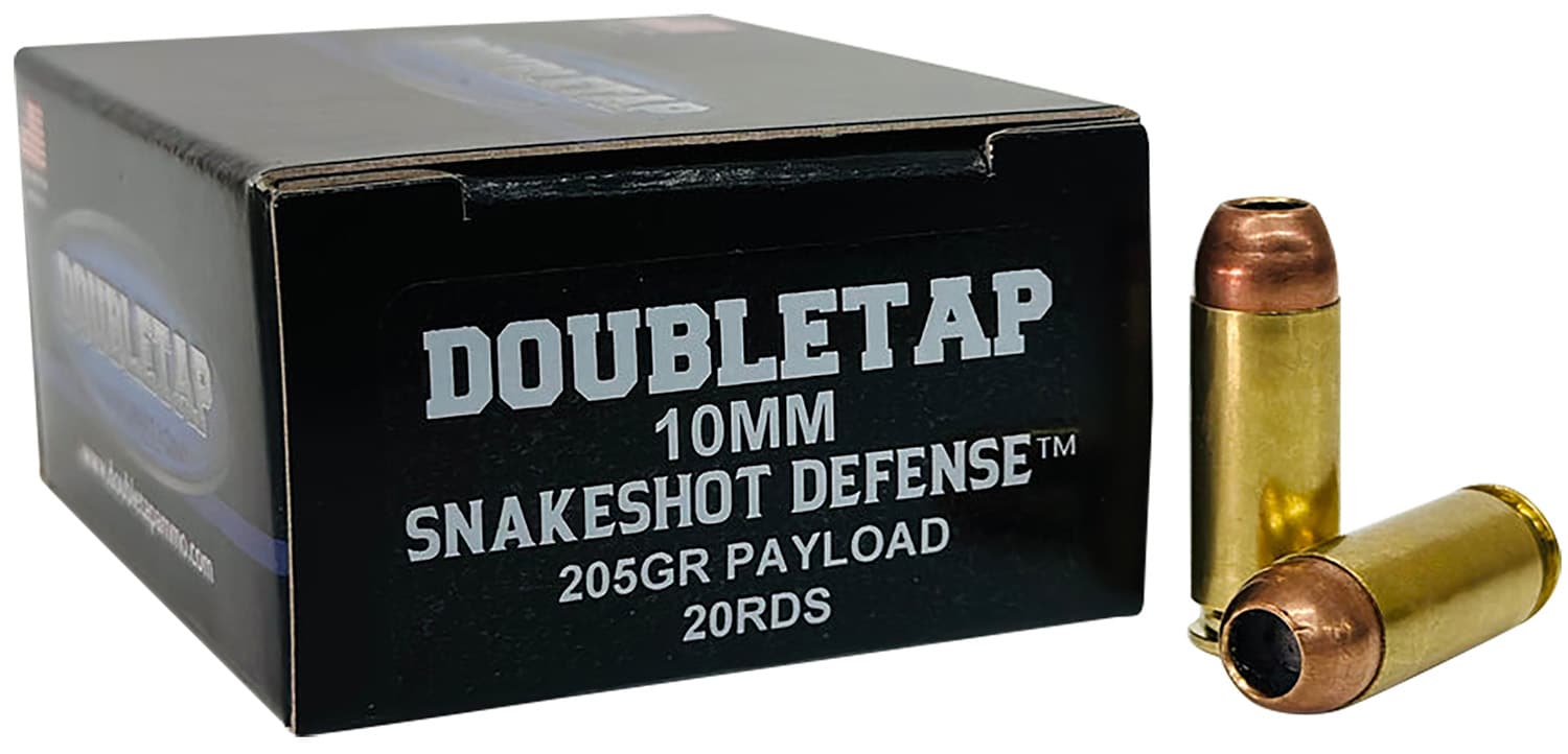 DoubleTap Ammunition 10MMSS20 Snake Shot 10mm 20 Per Box/50 Case
