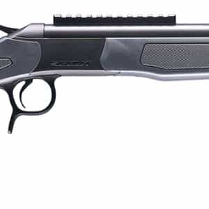 CVA CR4435 Scout  243 Win 1rd 20" Blued Threaded Barrel, Blued Picatinny Rail Receiver, Stealth Gray Fixed Synthetic Stock