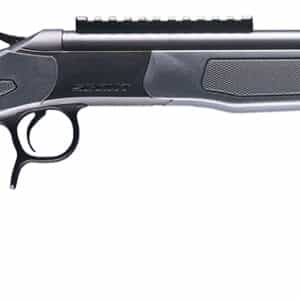 CVA CR4439 Scout 35 Whelen 1rd 22" Blued Threaded Barrel, Blued Picatinny Rail Receiver, Stealth Gray Fixed Synthetic Stock