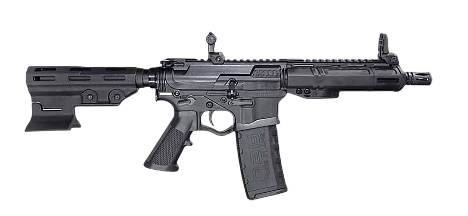 ATI ATIGAX5567MLTB Alpha Maxx 5.56 NATO 30+1 7.50" Black Barrel, Black Polymer Receiver w/Picatinny Rail, M-LOK Handguard, Black Polymer Blade, A2 Grip