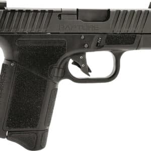 Gforce Arms GF932512GB Rapture Sub-Compact Frame 9mm Luger 12+1 3.25" Black Steel Barrel, Black Steel Optic Cut/Serrated Slide, Gray Cerakote Polymer Frame, Shield RMSc/RMR Footprint